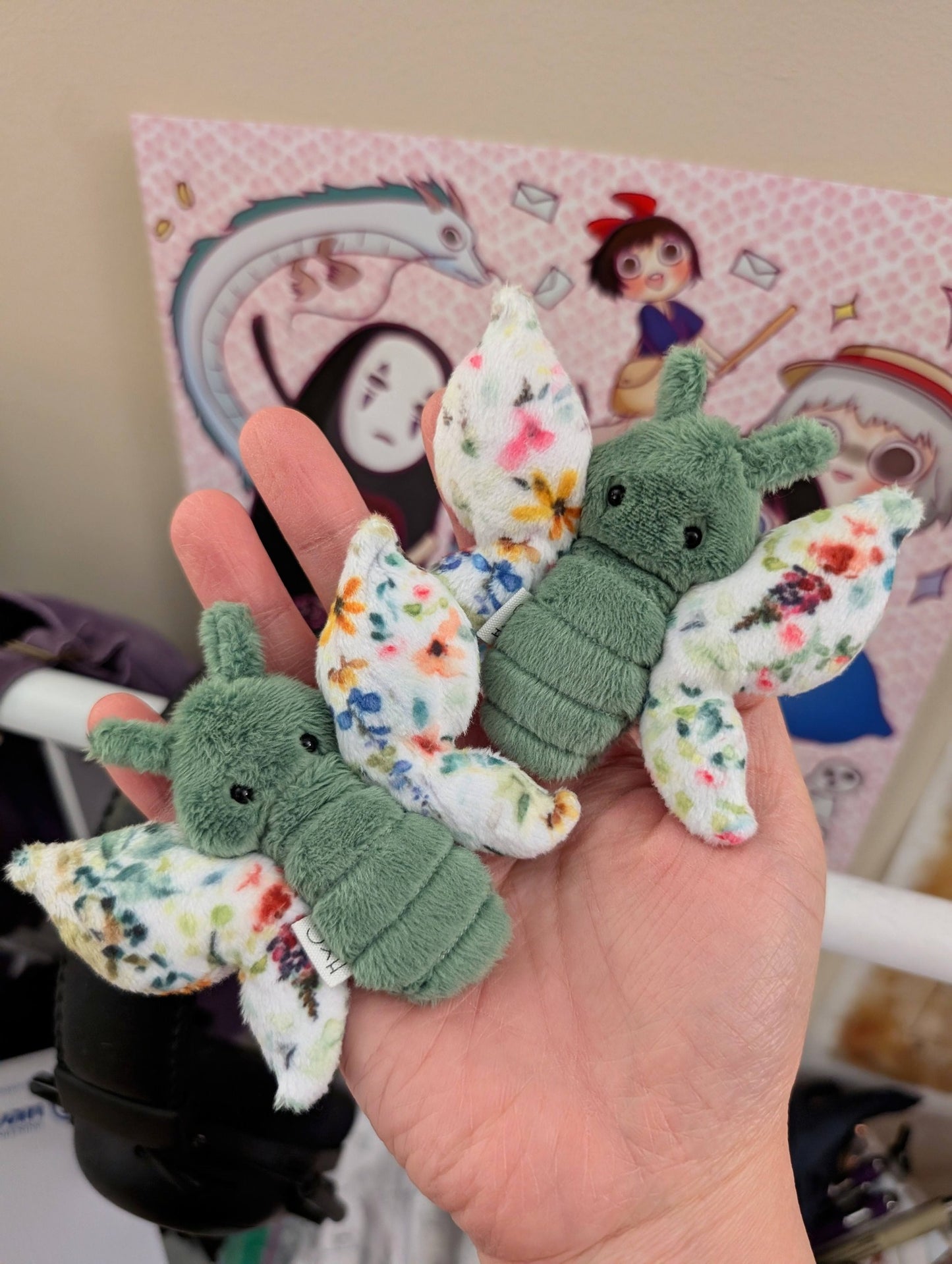 Green Wildflowers Butterfly