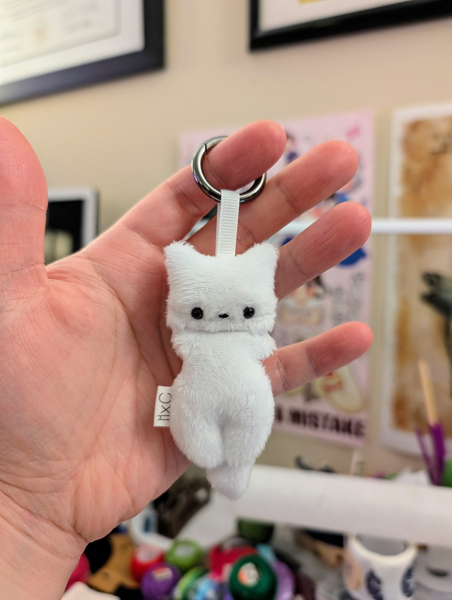 Arctic Fox Keychain