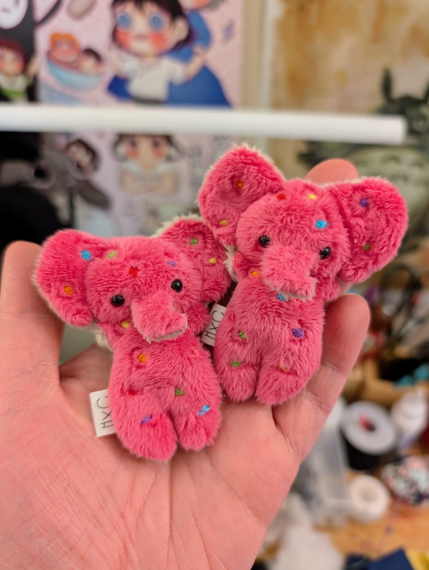 Think Pink Elephant Frosted Animal Cookie