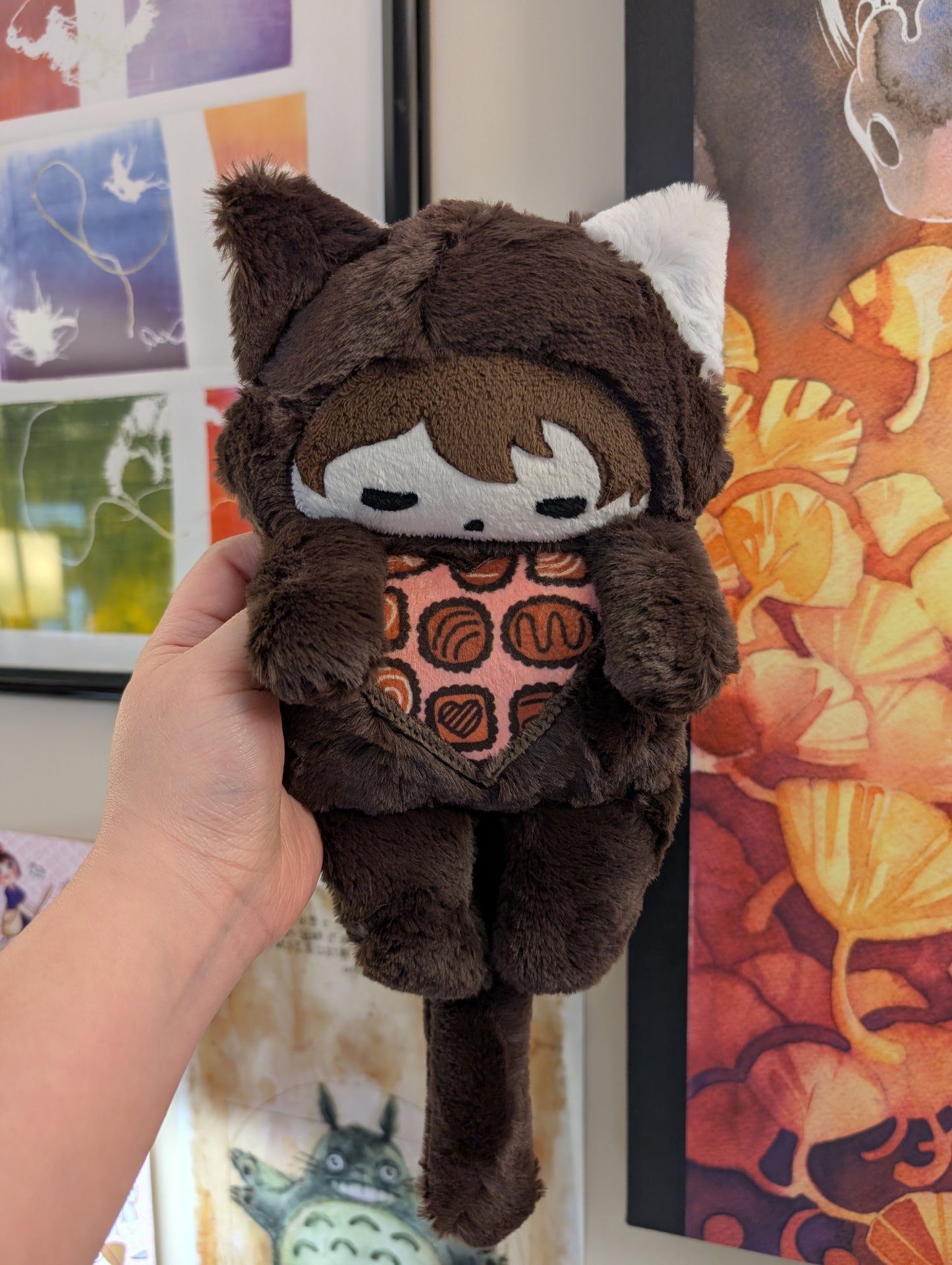 (Last One) Honey w Heart Shaped Chocolate Box (Brown)