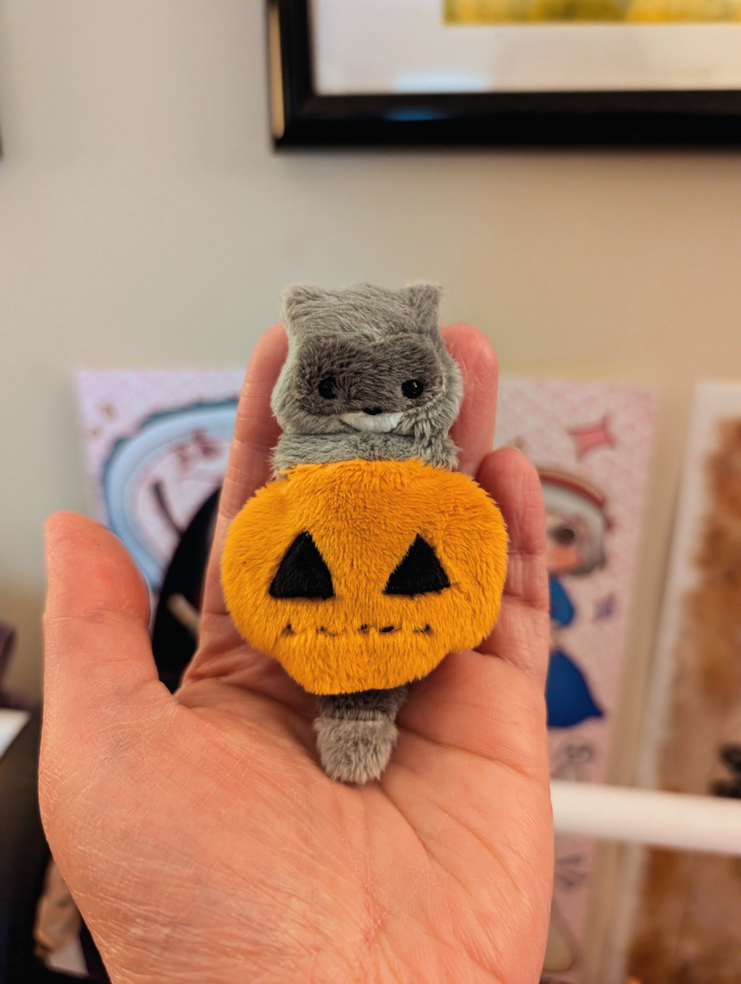 Raccoon in a Pumpkin