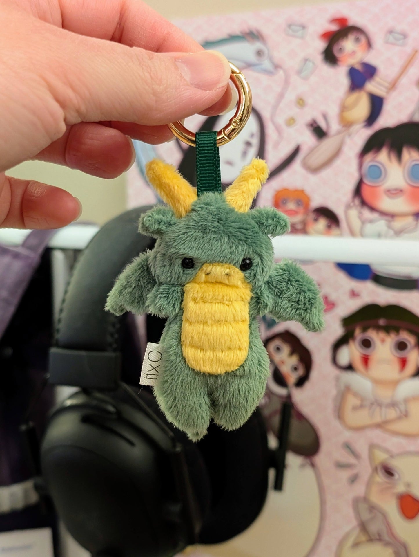 Earth Dragon Keychain Charm