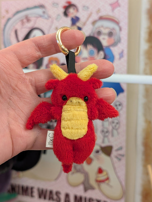 Fire Dragon Keychain Charm