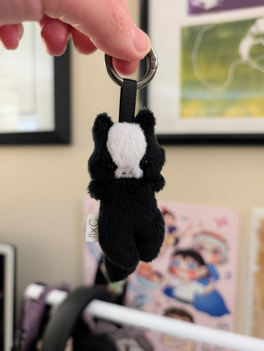 LNY Black Horse Keychain Charm