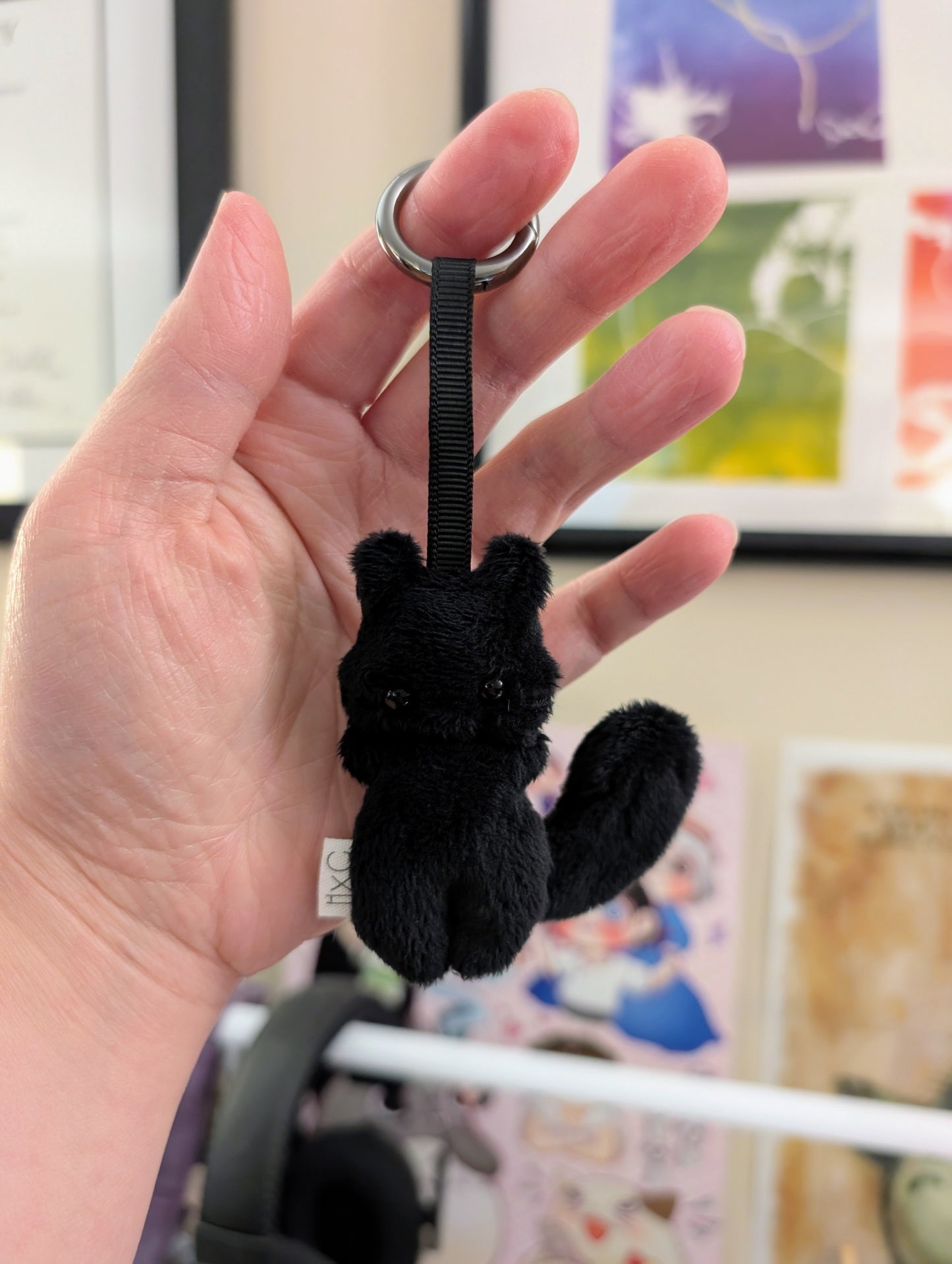 Black Squirrel Keychain