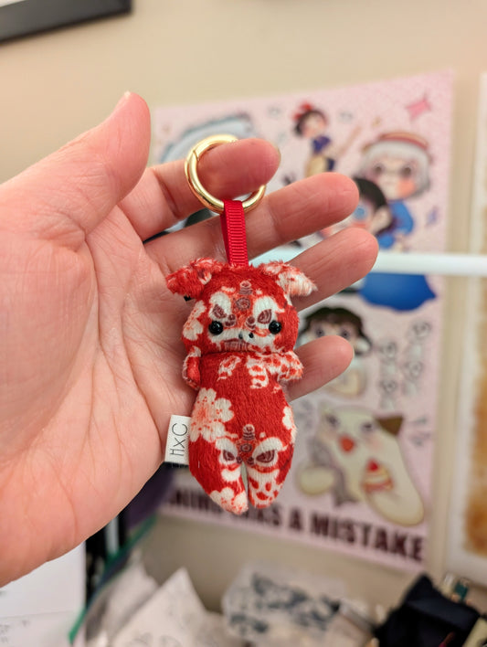 Dancing Lion - Pig - Keychain