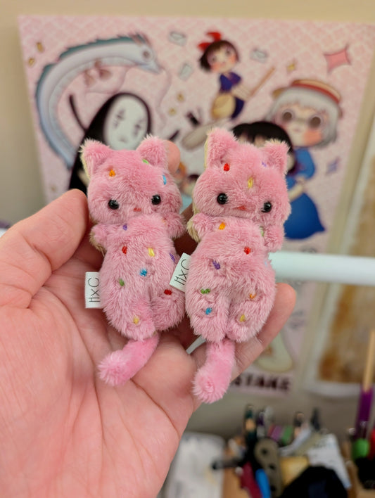 Hot Pink Sprinkle Cookie Kitty