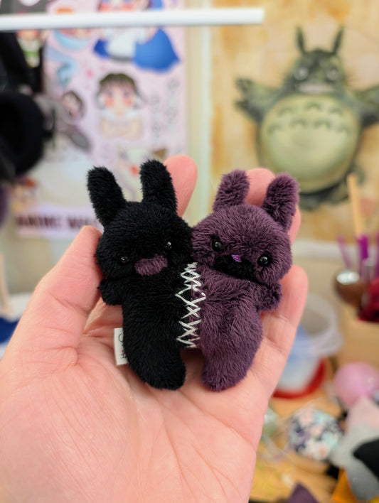Blk/Plum Twin Bunnies