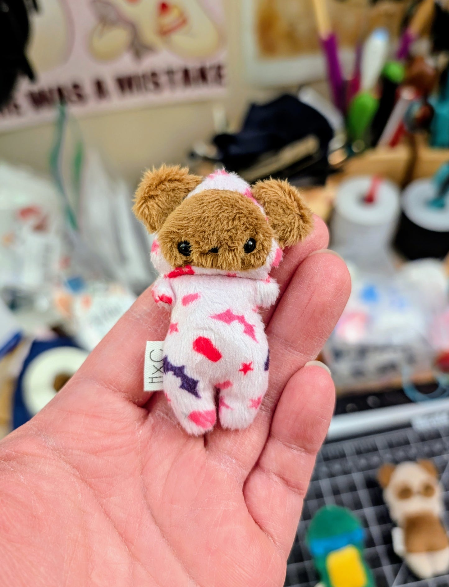Bear in Pink Bat Pjs